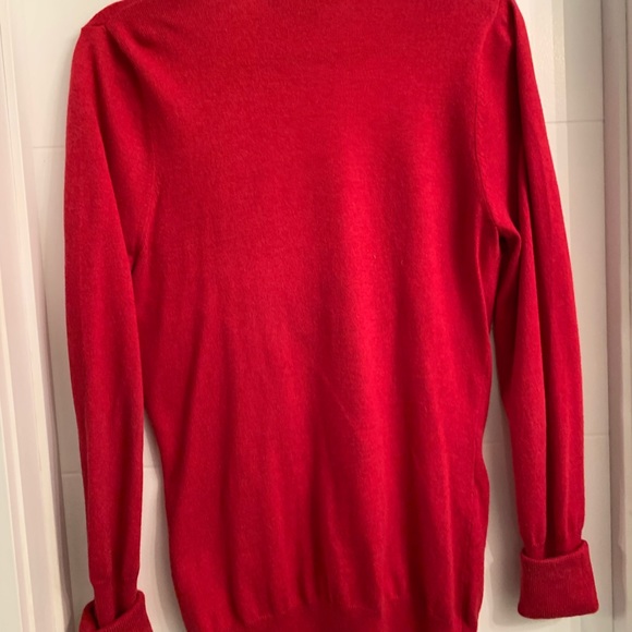 Modern Amusement Red Cardigan Size Medium - Picture 2 of 4